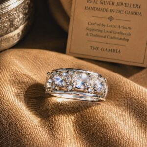 AFRICAN SILVER STARLIGHT RING