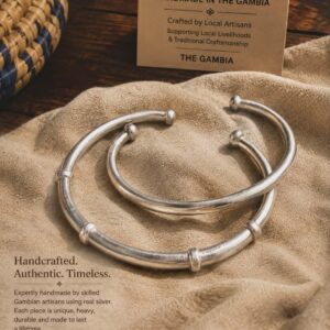 AFRICAN SILVER BANGLES