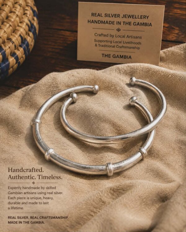 AFRICAN SILVER BANGLES