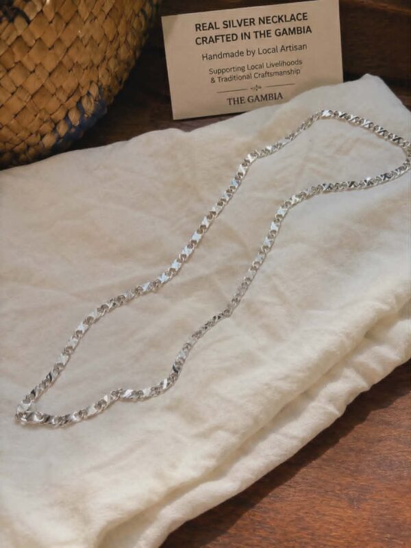 REAL SILVER NECKLACE CRAFTED IN THE GAMBIA