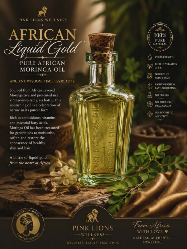 Pink Lions Wellness – Pure African Moringa Oil Ancient Wisdom