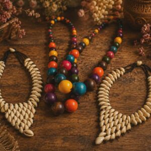 HANDMADE GAMBIAN COWRIE SHELL NECKLACE